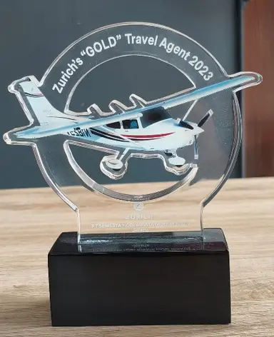 Zurich Gold Travel Agent 2023 award